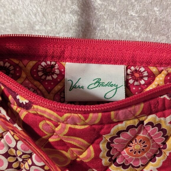 Vera Bradley Raspberry Fizz Pink Paisley Small Purse - Retired - Picture 8 of 8